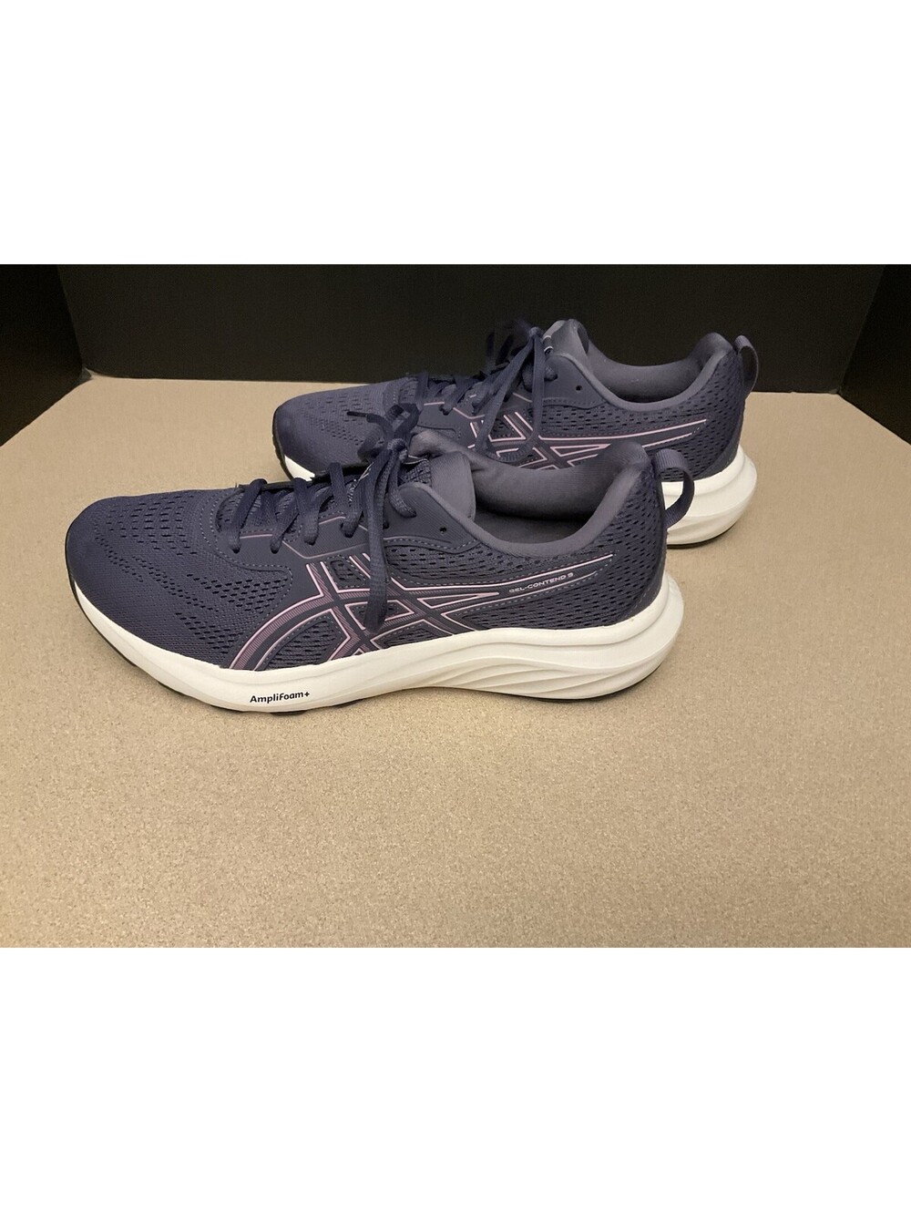 New! Womens ASICS GEL-Contend 9 Navy/Purple Athletic Shoes. Size 9. Nice Shoes!